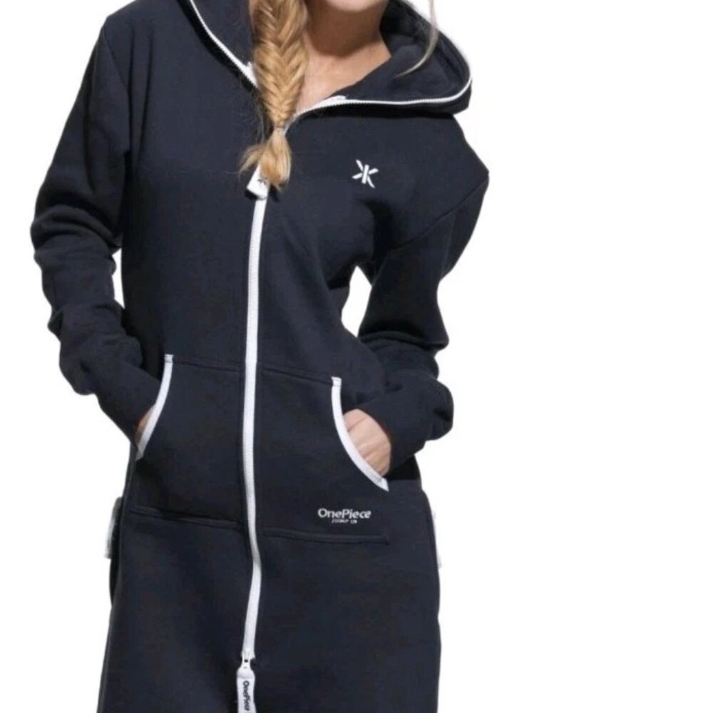OnePiece Women's Black Zip-Up Jumpsuit